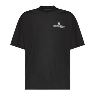 Amiri T-Shirts, male, Black, Size: XL Built On Dreams Oversized Tee