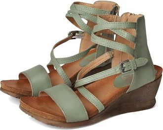 Miz Mooz Shay Womens Wedge Shoes Sage 1 : EU 41 (US Womens 9.5-10) B - Medium, Leather