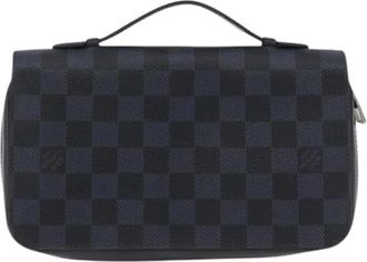 Louis Vuitton Pre-owned Leather Clutch - Heren - Vintage Clutch - Zwart - ONE Size - Leer - Vintage