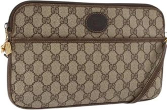 Gucci Pre-owned Cross Body Bags, female, Beige, Size: ONE SIZE Pre-owned Vintage Shoulder Bag