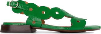 Chie Mihara Vintage Lakleren Sandaal Groen - Dames - Sandalen - Groen - 37 EU - Leer - Schoenen