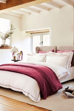 Christy Premium Sateen Satin Soft Duvet Cover Sets in Pink | Size: Super King