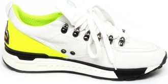 Barracuda Ivoor Leren Fluo Schoen - Heren - Sneakers - Wit - 40 EU - Schoenen