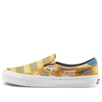 Vans OG Slip-On 59 LX Logo Checkerboard - Golden Glow VN0A4BVDVZA