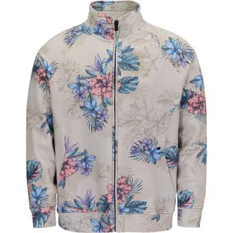 Lords of Harlech Exotic Floral Mens Printed Zip Jacket in Exotic Floral Neutral at Nordstrom, Size Small