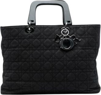 Dior Pre-owned Handbags, female, Black, Size: ONE SIZE Pre-owned Leather Handbag