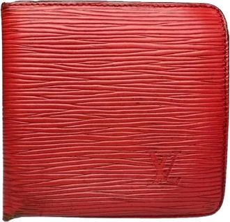 Louis Vuitton Pre-owned Leren Portemonnee - Dames - Vintage Accessoires - Rood - ONE Size - Leer - Vintage