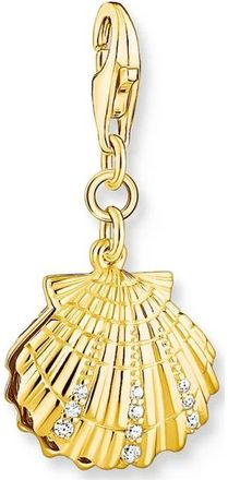 Thomas Sabo Charm Hanger Schelp - Dames - Sieraden - Geel - ONE Size - Leer - Accessoires
