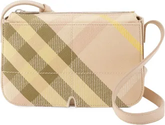 Burberry Womens Crossbody Bag Beige Synthetic