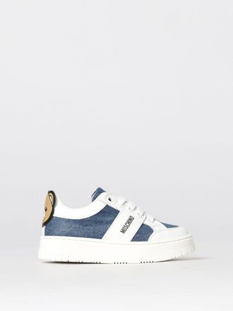 Moschino Leather and Denim Sneakers