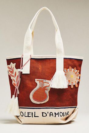 Alemais Soleil Damour Patch Shopper Tote Bag