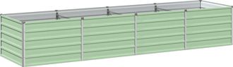 vidaXL Cama De Jard&iacute;n Elevada Verde Pastel 320 X 80 X 55 Cm Vidaxl