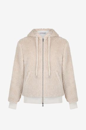 Moncler Flauschige Sweatjacke mit Kapuze