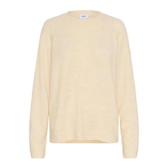Saint Tropez Garbie SZ Pullover - Dames - Ronde hals truien - Beige - S - Truien & Vesten