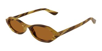 Alexander McQueen AM0559S 003 Womens Sunglasses Tortoiseshell Size 51