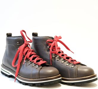Monpiz Dark Brown Falcade Leather Ski Snow Boots