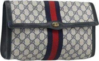Gucci Pre-owned Clutches, female, Blue, Size: ONE SIZE Pre-owned Vintage Clutch