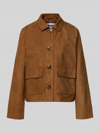 Review Regular Fit Blousonjacke in Veloursleder-Optik in Cognac, Gr&ouml;&szlig;e XL