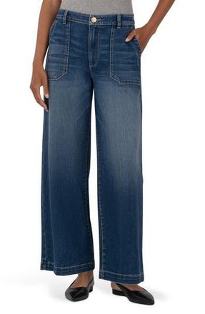 Kut from the Kloth Meg High Rise Wide Leg Jeans in Dark Wash at Nordstrom Rack, Size 18 (Similar To 14W)