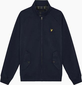 Lyle & Scott Mens Lyle & Scott Cotton Harrington Jacket Dark Navy - Black - Size: 40/Regular