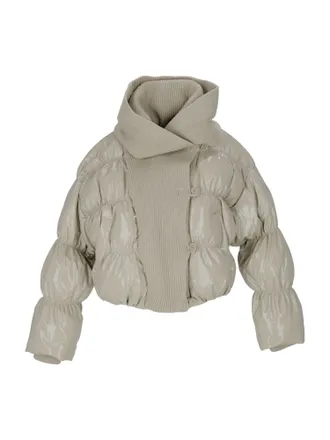 Diesel Glossy Padded W-Idney Cropped Down Jacket