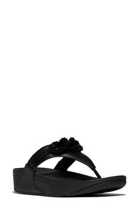 FitFlop Lulu Beaded-Chain Sandal in Black at Nordstrom Rack, Size 11