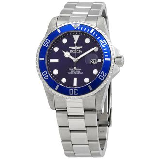 Invicta Pro Diver Quartz Blue Dial Stainless Steel Mens Watch 33267