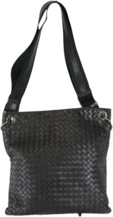 Bottega Veneta Pre-owned Cross Body Bags, female, Black, Size: ONE SIZE Pre-owned Vintage Shoulder Bag