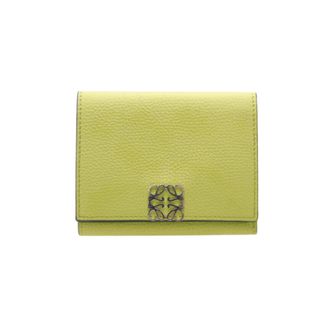 Loewe Green Leather Wallet (Tri-Fold) (Pre-Owned)