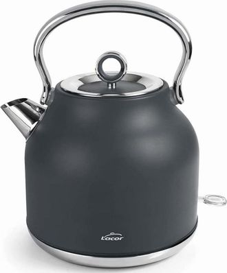 Lacor Hervidor De Agua Retro Lacor, Tecnolog&iacute;a Strix, Acabado En Gris Mate - 1,7 Litros