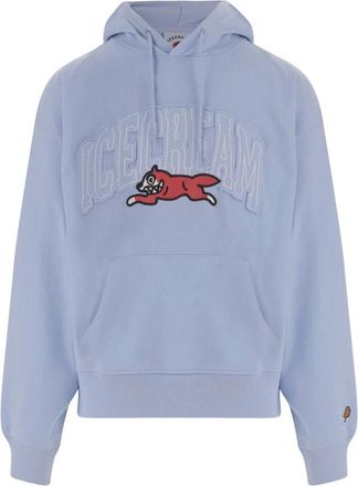 Icecream Icecream, Hoodies & sweatvesten, Heren, Blauw, M, Katoen, Katoenen Hoodie met IJsprent