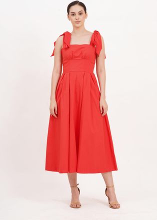 Leota Penelope Bow Dress Poppy Red