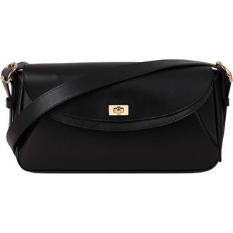 Sandro Le Mambo plain leather bag in Black at Nordstrom, Size Medium