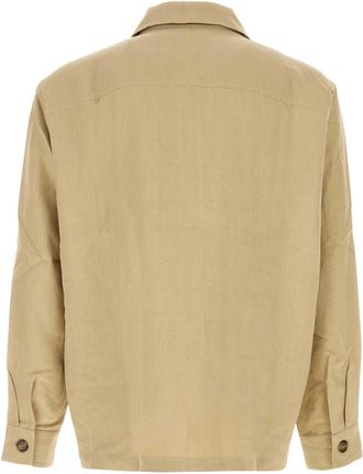 Le Kasha Mens With Jacket Beige Linen