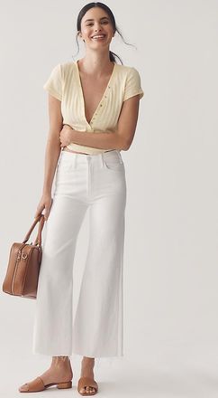 Mother The Hustler Roller High-Rise Ankle Jeans