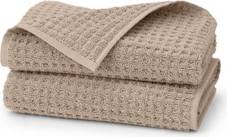 Boll & Branch Set of 2 Turkish Waffle Hand Towels in Oak at Nordstrom