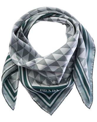 Prada Geometric Silk Scarf