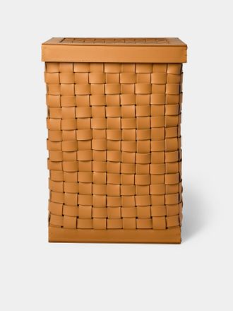 Riviere Barcelona Water-Resistant Leather Laundry Basket