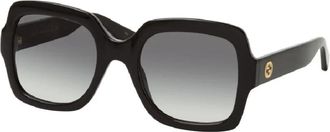 Gucci Gg 1337S Zonnebril - Dames - Zonnebrillen - Zwart - 54 MM - Nylon - Accessoires