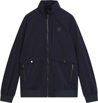 Lyle & Scott Heren Gerimpeld Nylon Jasje (Blauw)