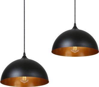 OEM L&aacute;mpara De Techo Vintage,2 Pack 3.94ft/1.2m L&aacute;mpara Colgante Retro De Metal,e27 Base De La Bombilla,l&aacute;mpara De Techo Industrial Para Cocina Restaurant