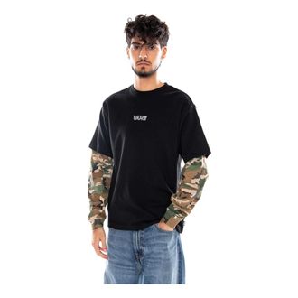 Vans Easy Living LS - Heren - Tops - Zwart - Maat: XL Katoen