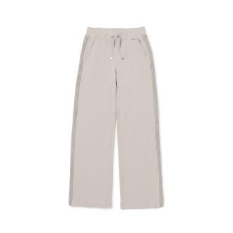 Freddy Pantaloni donna wide leg in modal con inserti in tricot