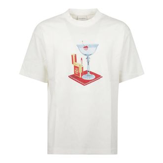 Dr&ocirc;le de Monsieur T-Shirts, male, White, Size: S Cocktail T-Shirt