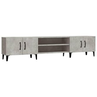 Berkfield Home TV Cabinet Concrete Grey 180x31.5x40 cm Engineered Wood