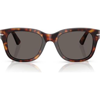 Persol 55mm Square Sunglasses in Havana /Dark Grey at Nordstrom