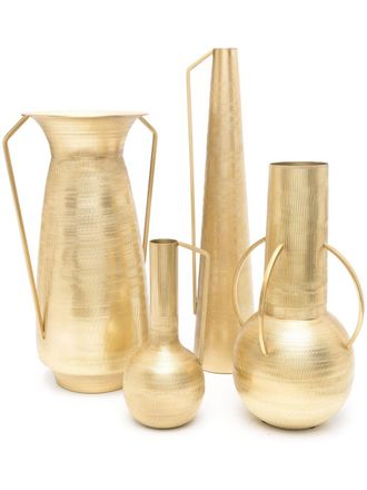 Pols Potten Gold-Tone Roman Vase Set - Unisex - Metal