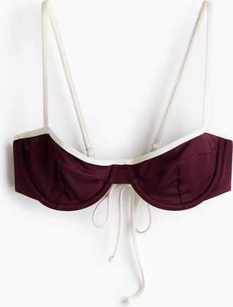 H&M Balconette-Bikinitop - Red