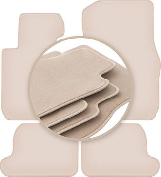 OEM Alfombrillas Premium Beige Para Bmw 2 F23 Cabrio 2014-2022