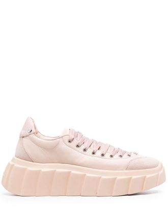 AGL Blondie Ties leather sneakers - Pink